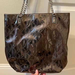 Michael Kors purse. Shoulder. Bronze/pewter.
